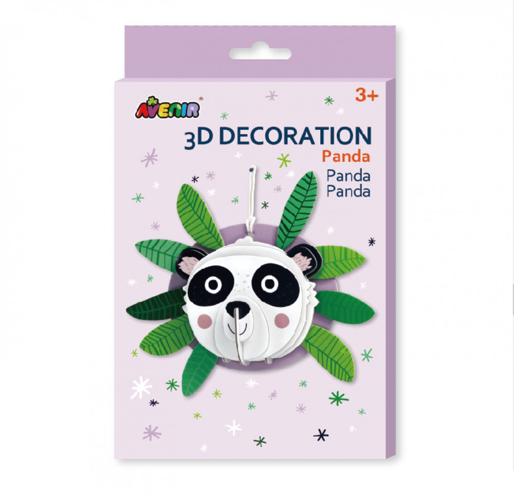 Avenir 3D dekorációs puzzle, Panda Avenir, fő nézet