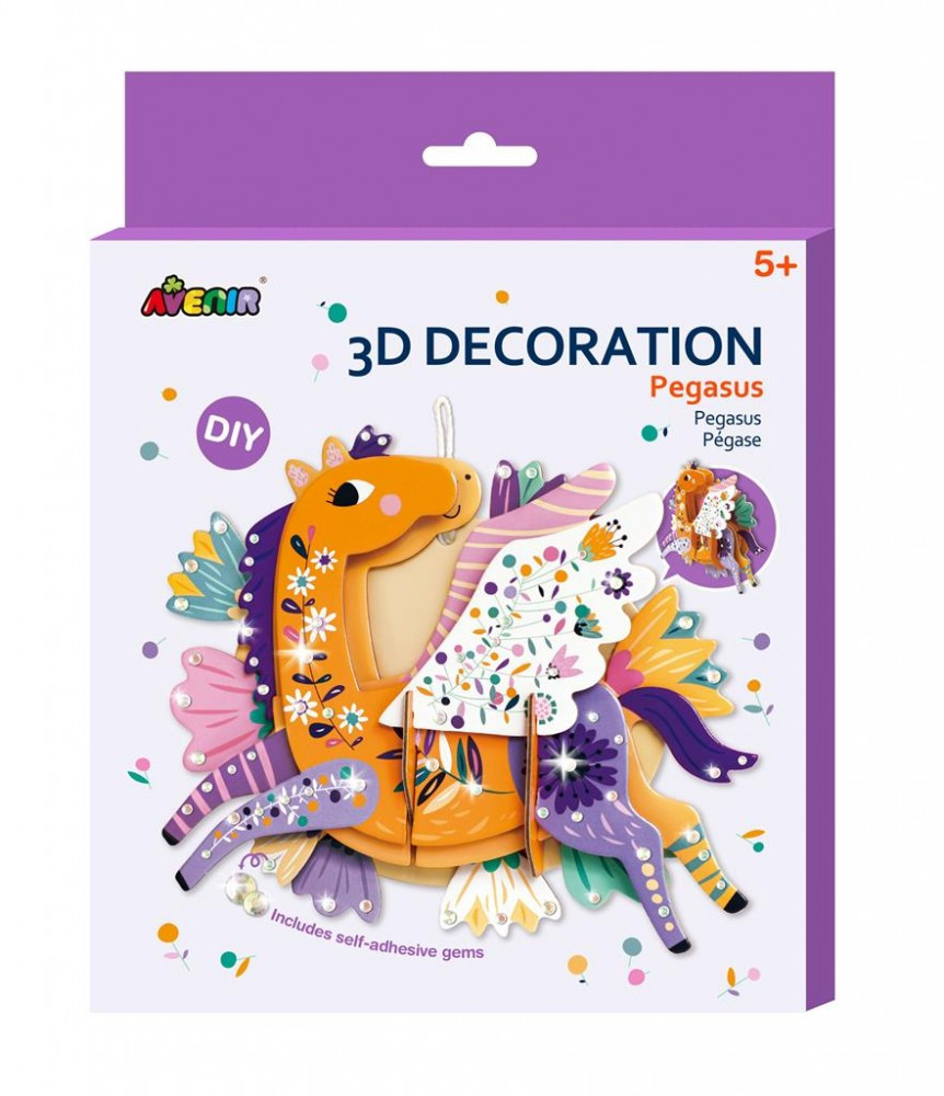 Avenir Kids 3D dekorációs puzzle, Unikornis Avenir, fő nézet
