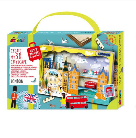 Városkép 3D puzzle, London Avenir – fő nézet