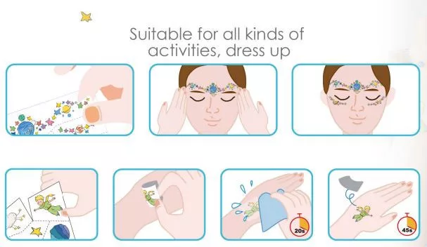 A kis herceg arcmatrica és tetováló készlet Avenir alternatív kép 2