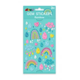 Csillogó kövek matrica készlet, Szivárványok Avenir