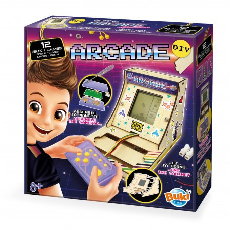 BUKI Mini összeépíthető Arcade játékgép 12 játékkal BUKI, fő nézet