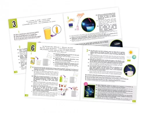 BUKI Mini Lab, Foszforeszkáló és világító készlet BUKI, 6–8 év, Többszínű