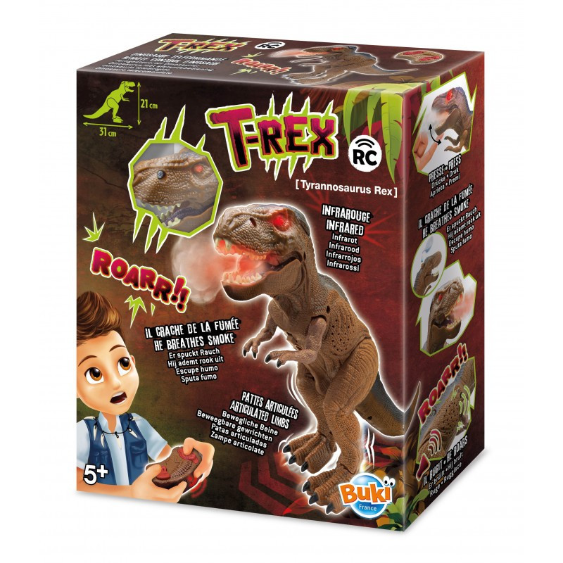 Távirányítós T-Rex füst és fény efekttel BUKI – fő nézet