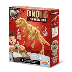 BUKI Dínó csontváz felfedező készlet T-Rex BUKI, 6–8 év, Többszínű