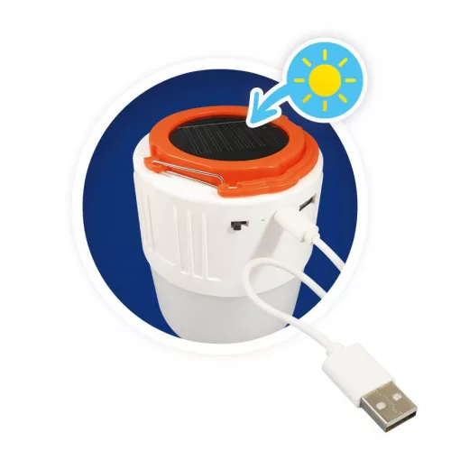 BUKI Napelemes bluetooth-os hangszóró és lámpa BUKI, 6–8 év, Kék