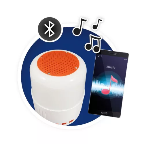 BUKI Napelemes bluetooth-os hangszóró és lámpa BUKI, 6–8 év, Kék