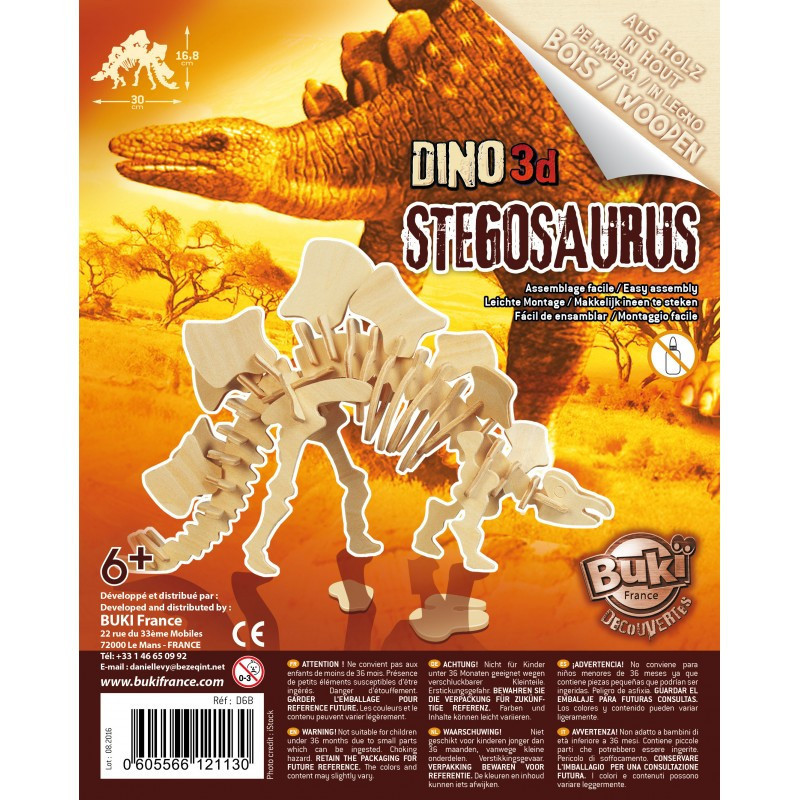 BUKI Fa 3D dinoszaurusz puzzle, többféle BUKI, alternatív kép 6