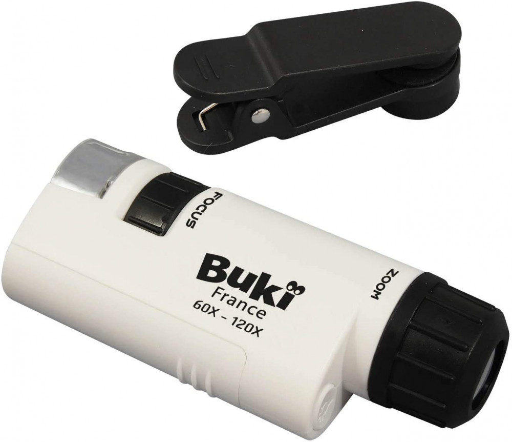 BUKI Zsebmikroszkóp LED fénnyel és okostelefon adapterrel BUKI, alternatív kép 2