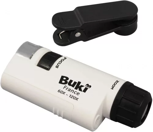 BUKI Zsebmikroszkóp LED fénnyel és okostelefon adapterrel BUKI, 6–8 év, Többszínű