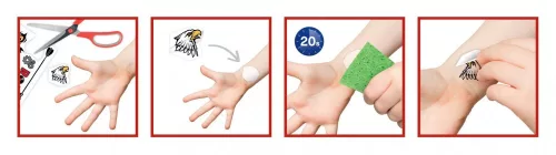 BUKI Lemosható tetoválás Fiús BUKI, 6–8 év, Lemosható tetoválás Fiús BUKI, Többszínű