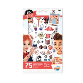 BUKI Lemosható tetoválás, Manga és Kawaii minták BUKI, 6–8 év, Többszínű