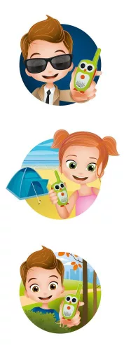 BUKI Walkie Talkie - Junior BUKI, 3–5 év, Többszínű