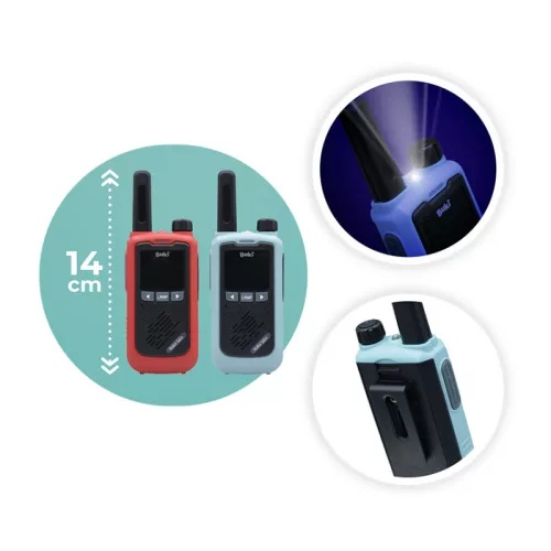 Újratölthető walkie-talkie 5 km-es hatótávolsággal BUKI