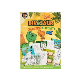   Színező könyv fejlesztő feladatokkal 64 oldalas, Dinoszauruszok Grafix