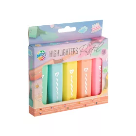  Moxy Pasztell színű kiemelő filctoll készlet 5 db-os Grafix