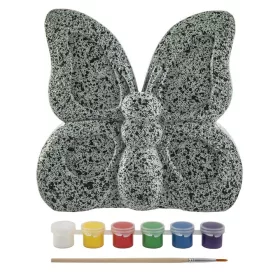   Moxy Kavics figura kifestő készlet festékkel és ecsettel, Pillangó Grafix