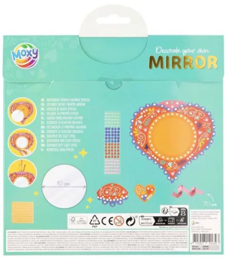 Moxy tükör dekoráló készlet, zöld Grafix
