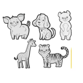 Karckép matrica készítő készlet, állatos Grafix