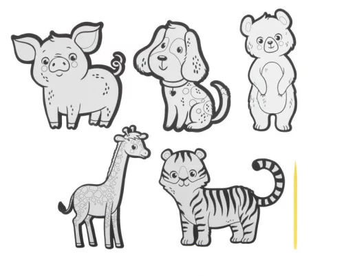 Karckép matrica készítő készlet, állatos Grafix