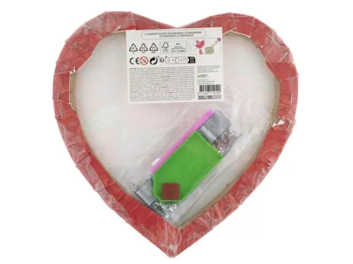 Moxy szív alakú gyémántszemes kép kreatív készlet, Virágcsokor Grafix