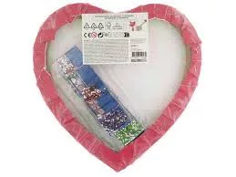 Moxy szív alakú gyémántszemes kép kreatív készlet, Virág Grafix