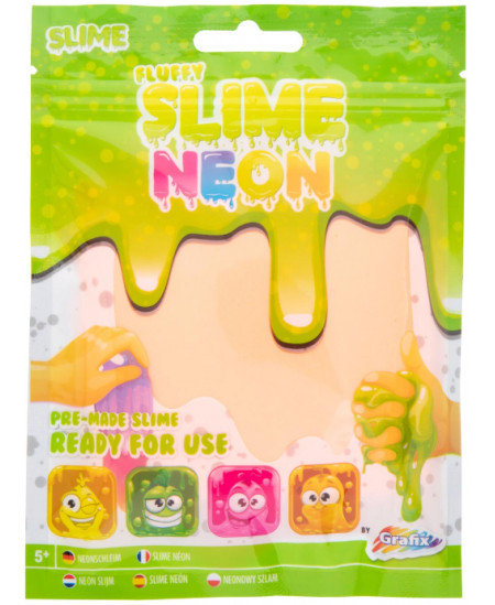 Neon színű puha slime, Narancssárga Grafix – fő nézet