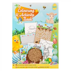   Húsvéti színező könyv fejlesztő feladatokkal, 64 oldalas Grafix