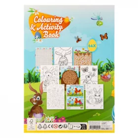   Húsvéti színező könyv fejlesztő feladatokkal, 64 oldalas Grafix