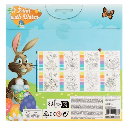 Húsvéti kifestő akvarell festékkel 20 x 20 cm Grafix