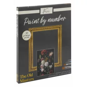 Festés számok szerint - Virágok 40x50 cm CraftArt