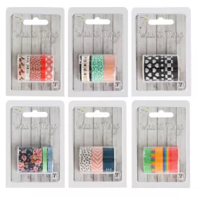   Washi tape dekor szalag 3db-os 3 méteres, többféle CraftArt