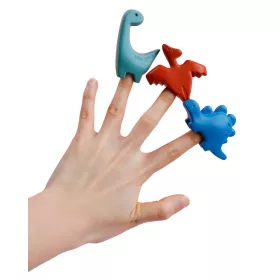   Ujjra húzható marokkréta készlet 6 db-os, Dinoszauruszok Haku Yoka