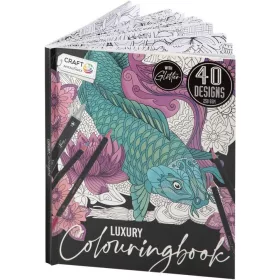 Prémium színező könyv 40 képpel, Halacskás CraftArt
