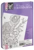Grafix Színezőfüzet gumiszalaggal 50 lapos, lila CraftArt, 3–5 év