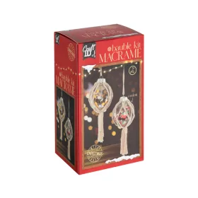   CraftID Makramé karácsonyfadísz készítő kreatív készlet CraftArt