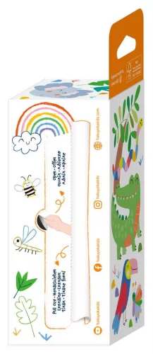 Kihúzható mini színező 4 db marokkrétával, Szafari Haku Yoka