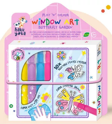 Ablakmatrica színező készlet, A kertben Haku Yoka fő kép