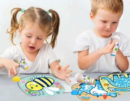 Varázslatos képek kreatív készlet maroknyomdával, A kertben Haku Yoka