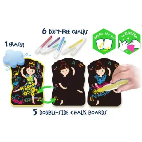   Első színező készletem 6 db krétával, Hercegnők Haku Yoka