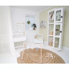 Kiságyforgó állvány fehér Jabadabado