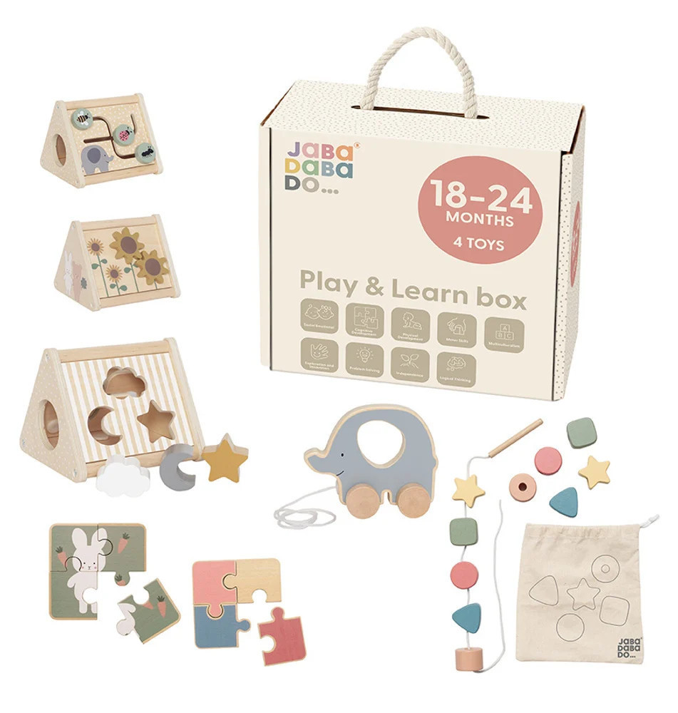 Jabadabado Montessori fejlesztő játékcsomag 18-24 hónapos babáknak Jabadabado, fő nézet