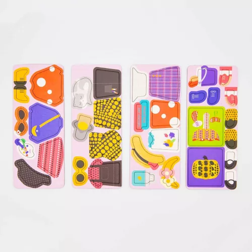 Mágneses puzzle játék, Divatos ruhák MierEdu