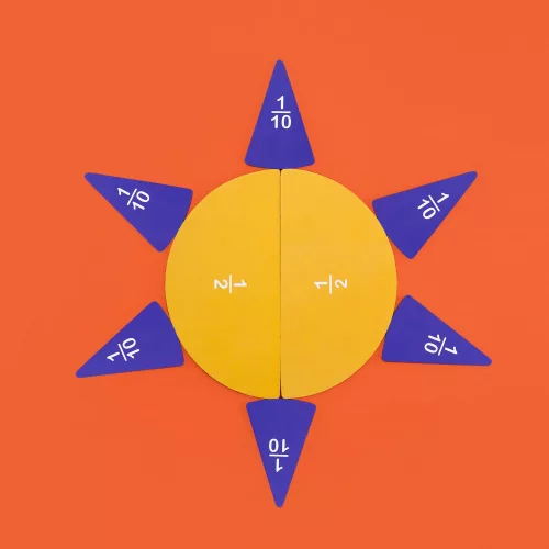 Finom ételek, törtek mágneses matematikai játék, MierEdu