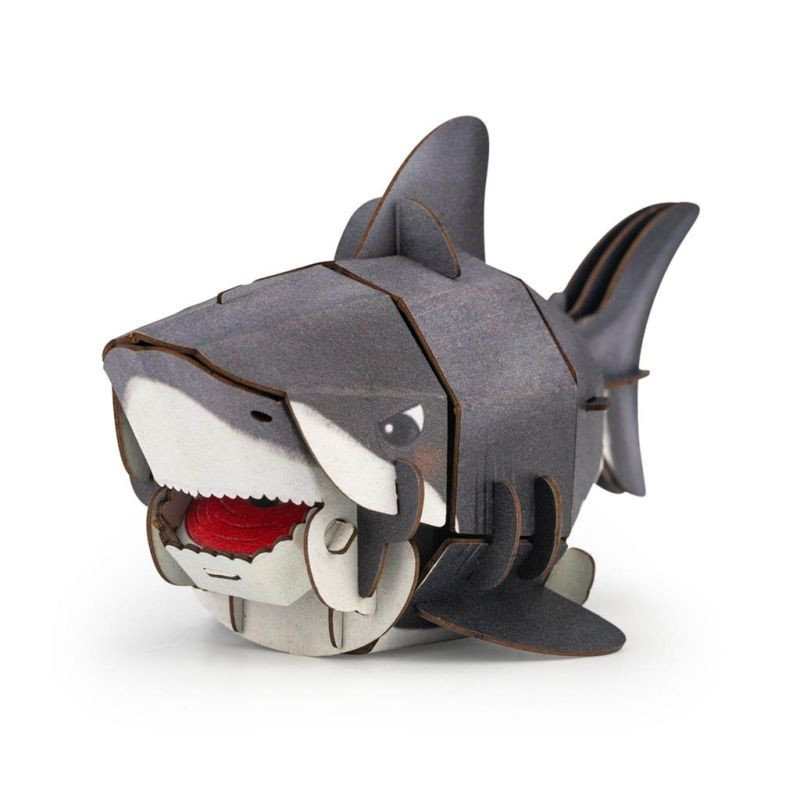 Hangot adó 3D állatos puzzle, Cápa MierEdu – alternatív kép 1