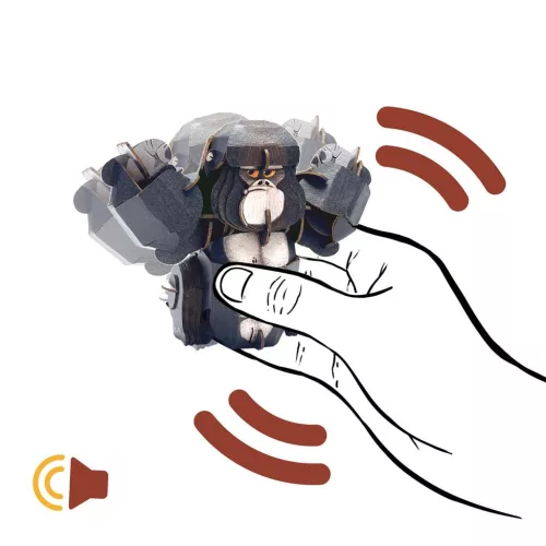 Hangot adó 3D állatos puzzle, Gorilla MierEdu