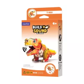 Hangot adó 3D állatos puzzle, T-rex MierEdu