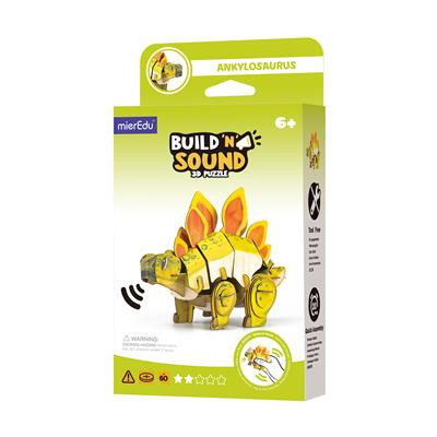 Hangot adó 3D állatos puzzle, Stegosaurus MierEdu – fő nézet