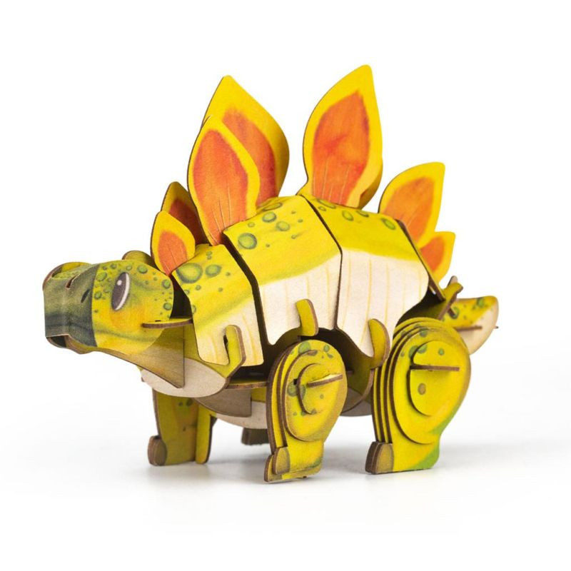 Hangot adó 3D állatos puzzle, Stegosaurus MierEdu – alternatív kép 1