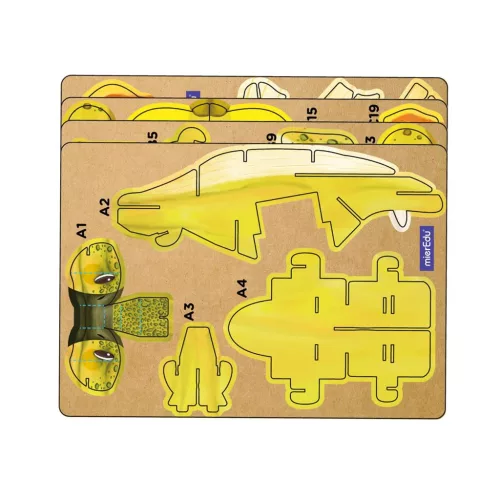 Hangot adó 3D állatos puzzle, Stegosaurus MierEdu